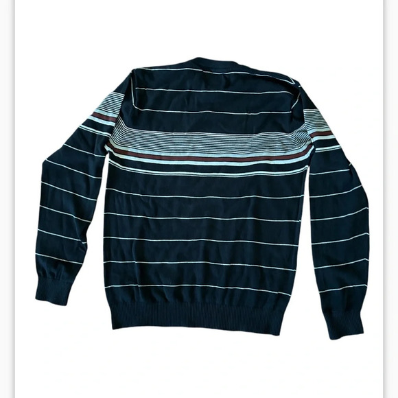 O'Neill Men's Black and White Crewneck sweater 100% cotton super soft size L - Picture 2 of 10